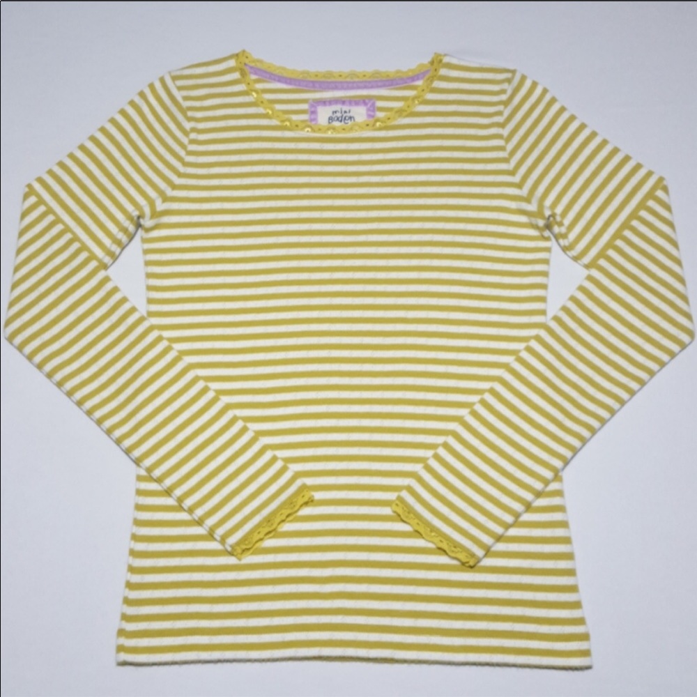 Mini Boden Supersoft Pointelle Long Sleeve T-Shirt